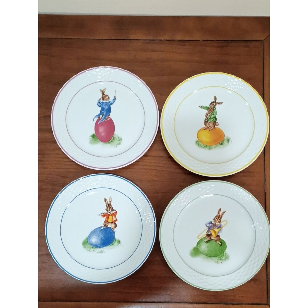 Williams-Sonoma Bunny Band Dessert Plates, Set Of 4